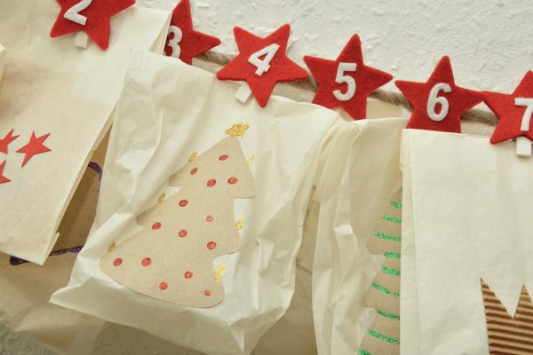 Adventi naptár apró zsákokkal